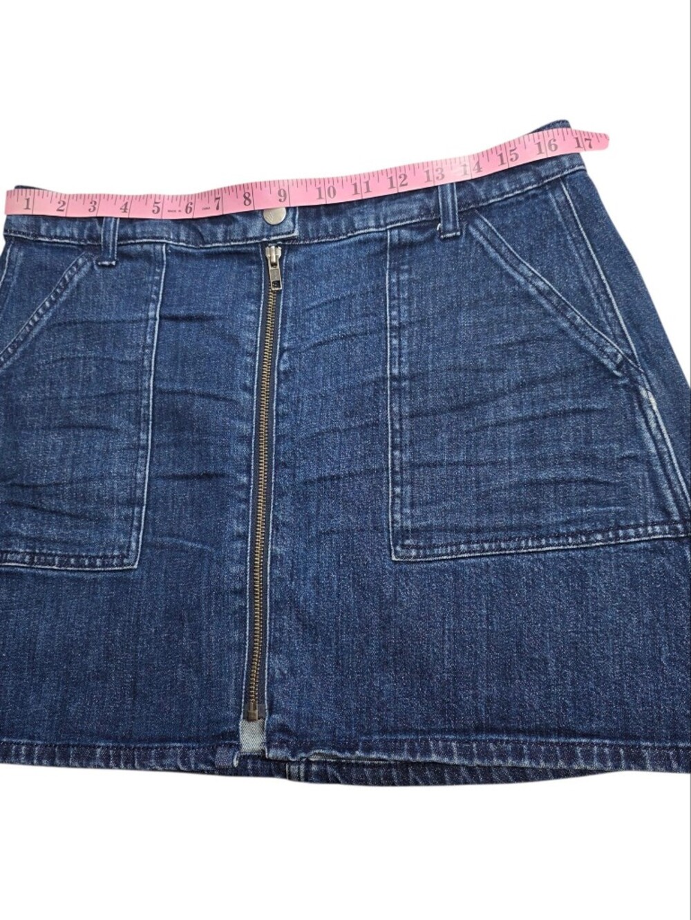 Madewell Denim Utility Zip Skirt - Picture 8 of 15